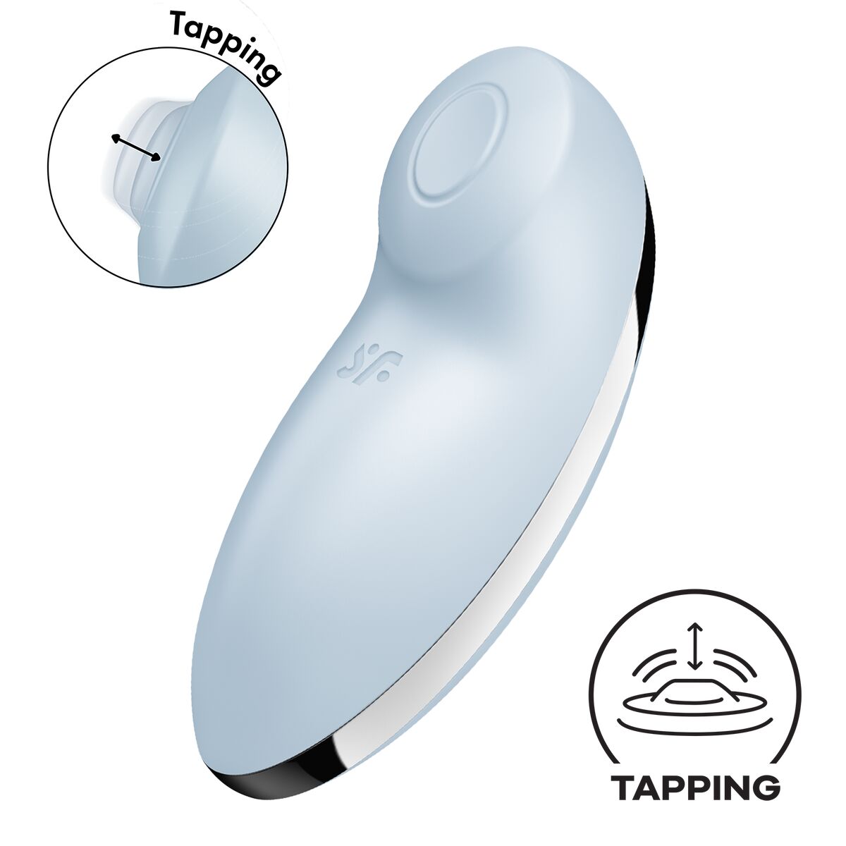 Erotický masér Satisfyer Modrý